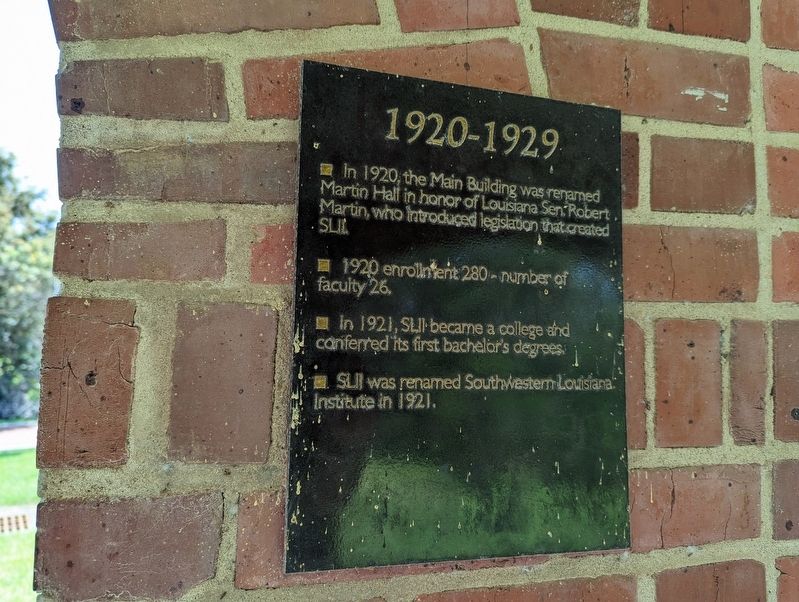 1920-1929 Marker image. Click for full size.