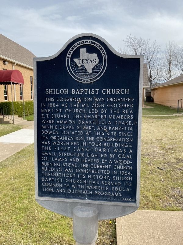 Shiloh Baptist Church Marker. Click for full size. Shiloh Baptist Church Marker image. Click for full size.
