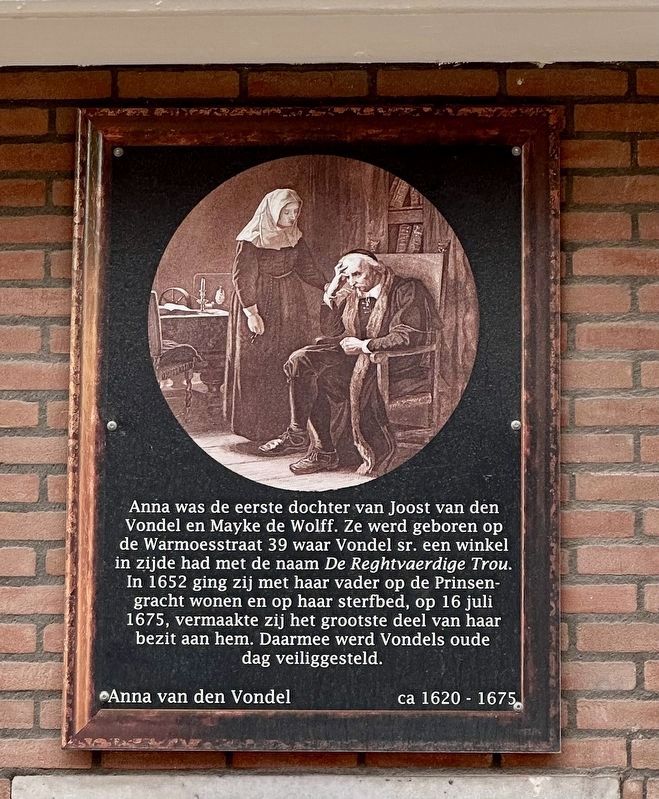 Anna van den Vondel Marker image. Click for full size.