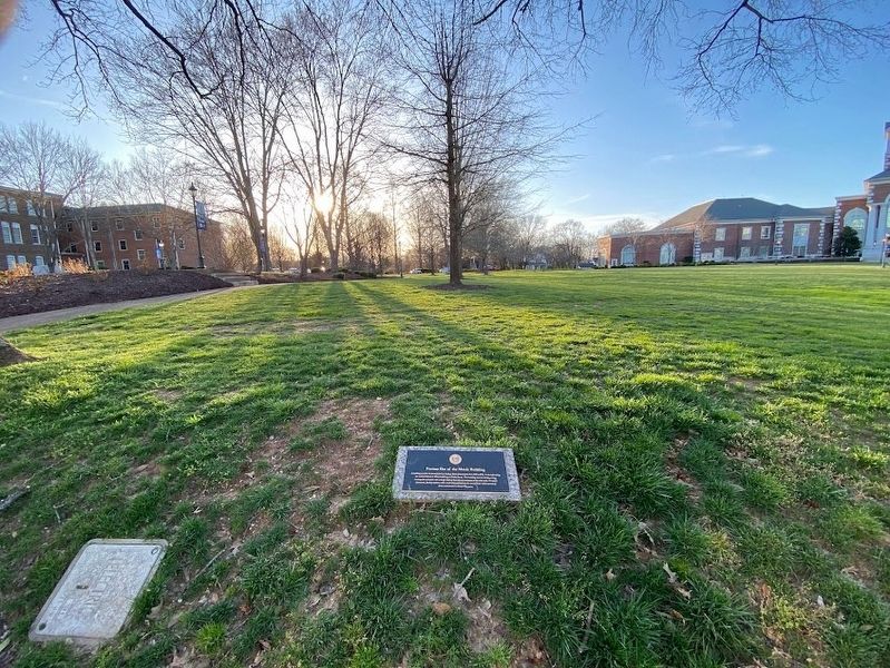 Former Site of the Music Building Marker. Click for full size. Former Site of the Music Building Marker image. Click for full size.