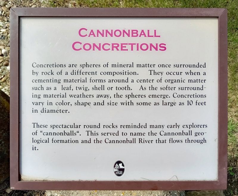 Cannonball Concretions Marker. Click for full size. Cannonball Concretions Marker image. Click for full size.