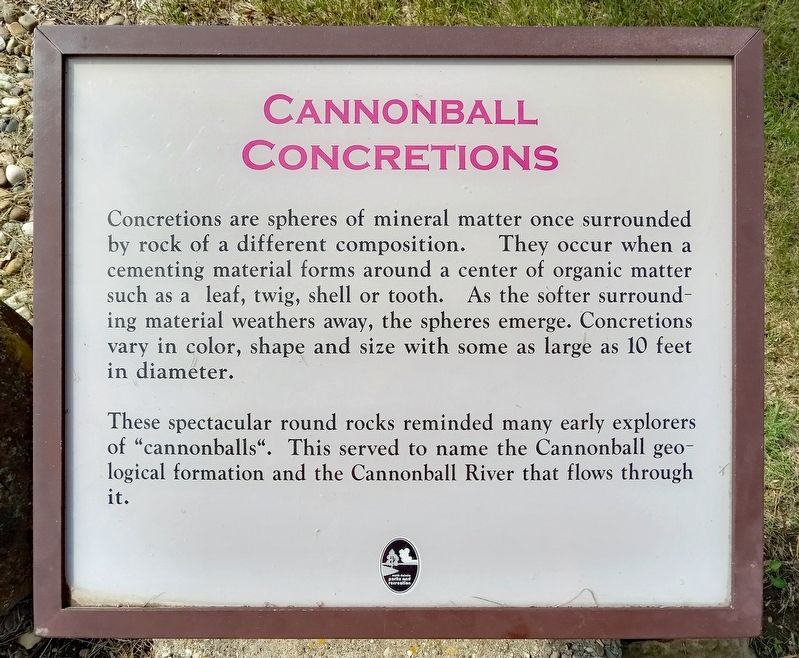 Cannonball Concretions Marker image. Click for full size.
