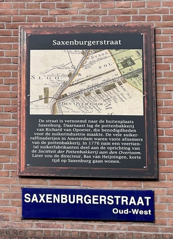 Saxenburgerstraat Marker image. Click for full size.