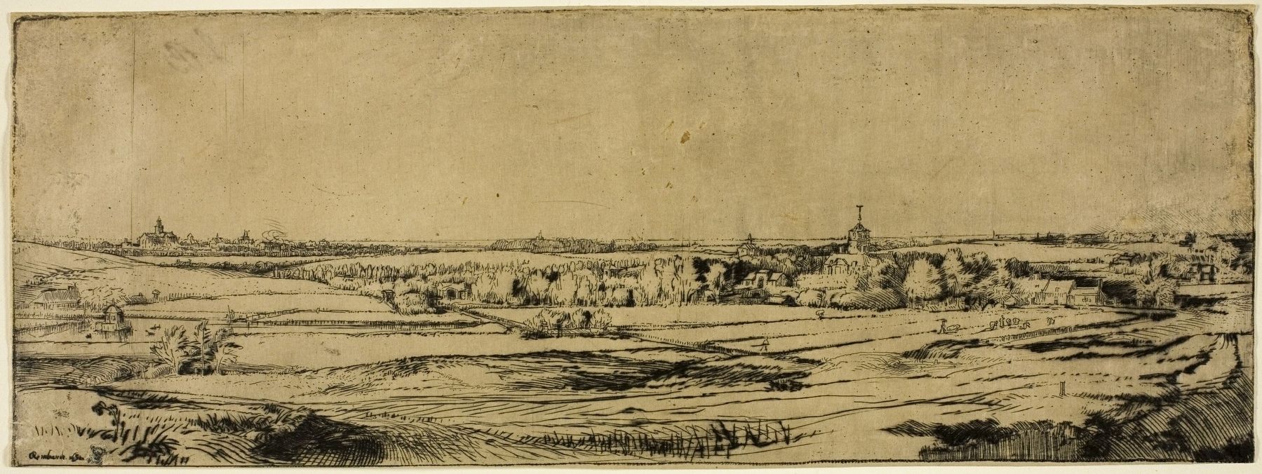 Panorama Near Bloemendaal Showing the Saxenburg Estate (The Goldweigher�s Field) image. Click for full size.