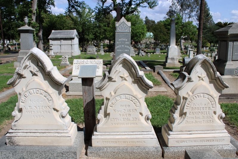 Alexander B. Nixon, M.D. Marker & Headstone image. Click for full size.