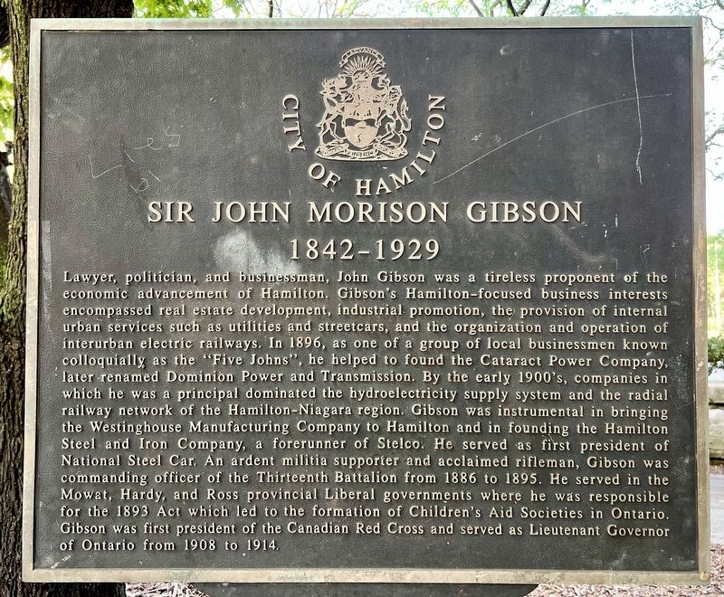 Sir John Morison Gibson Marker image. Click for full size.