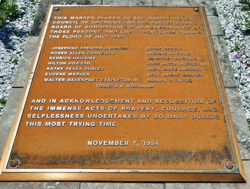 The Flood of July 1994 Marker. Click for full size. The Flood of July 1994 Marker image. Click for full size.