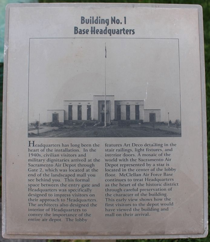 Base Headquarters Marker image. Click for full size.