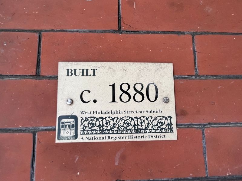 Built c. 1880 Marker. Click for full size. Built c. 1880 Marker image. Click for full size.