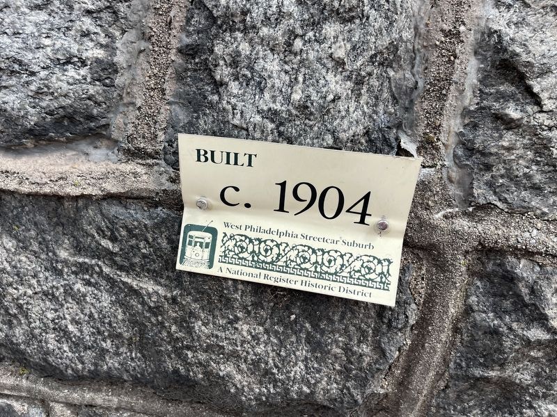 Built c. 1904 Marker. Click for full size. Built c. 1904 Marker image. Click for full size.