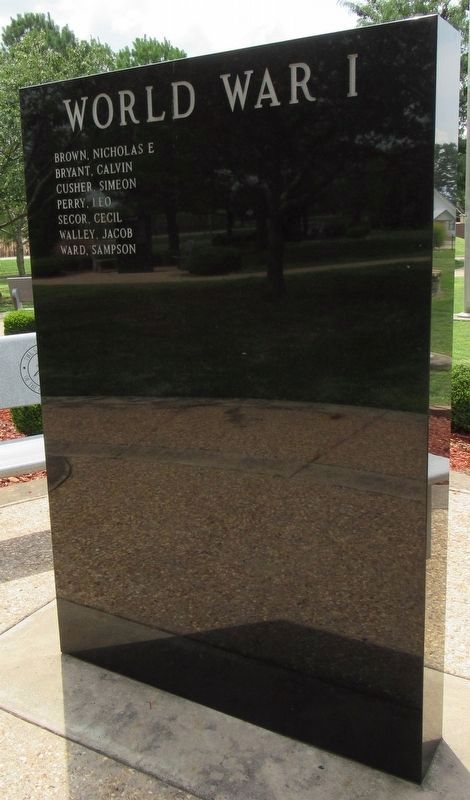 Choctaw Nation War Memorial - World War I. Click for full size. Choctaw Nation War Memorial - World War I image. Click for full size.