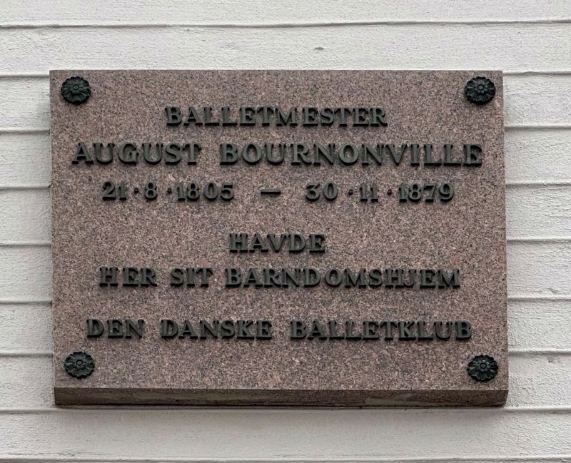 August Bournonville Marker. Click for full size. August Bournonville Marker image. Click for full size.
