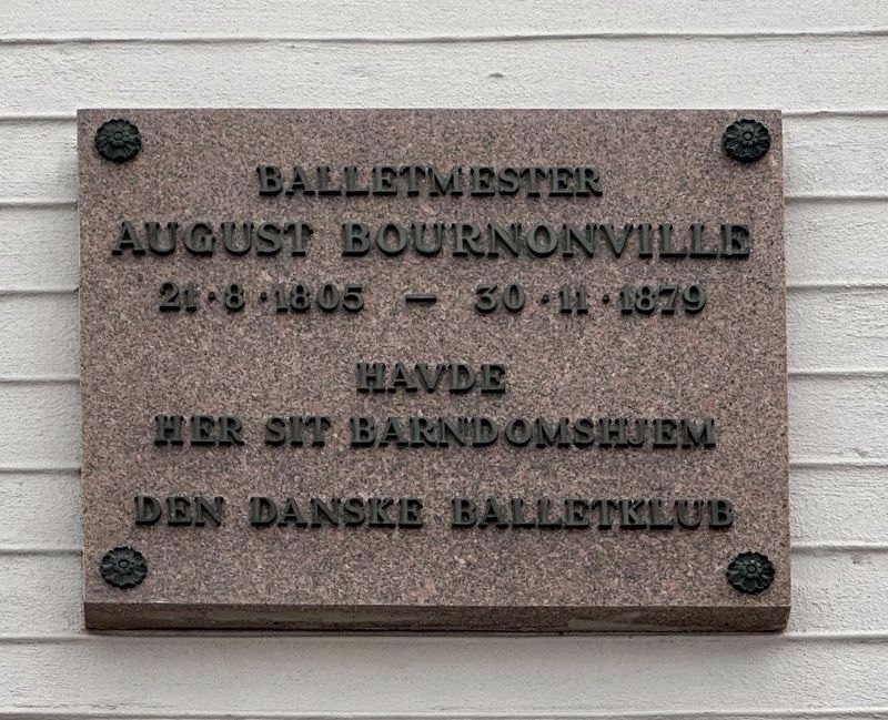 August Bournonville Marker image. Click for full size.