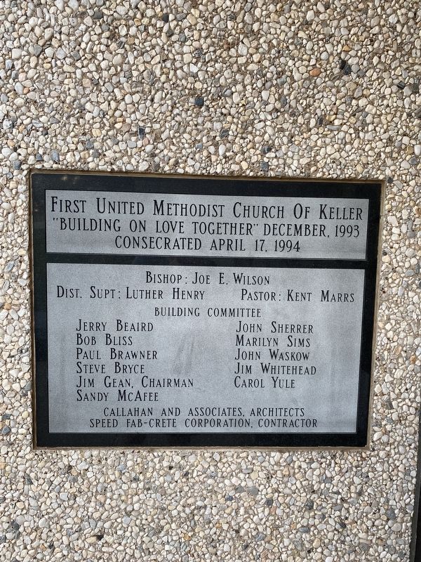 Keller Methodist Church. Click for full size. Keller Methodist Church image. Click for full size.