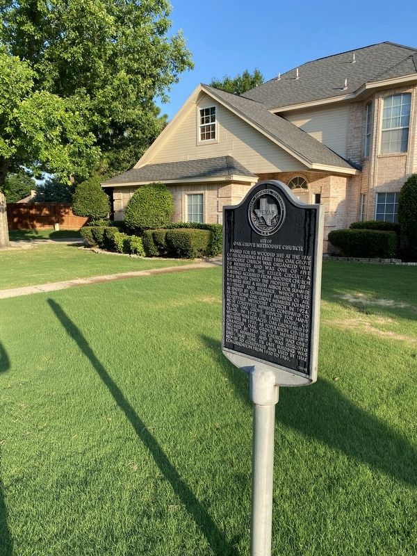 Oak Grove Methodist Church, Site of Marker image. Click for full size.