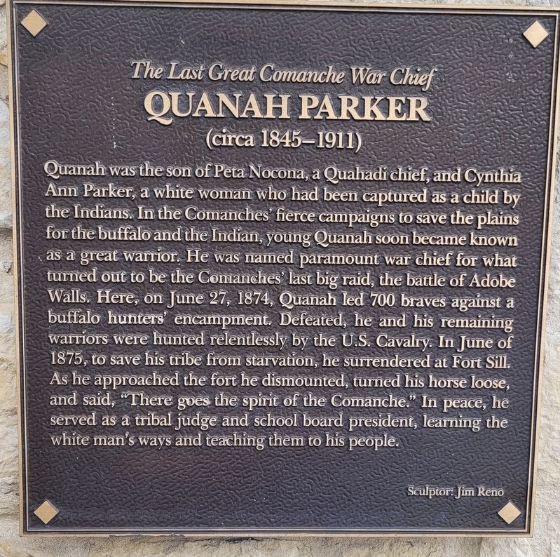 Quanah Parker Marker image. Click for full size.
