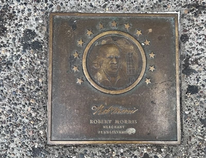 Robert Morris plaque image. Click for full size.