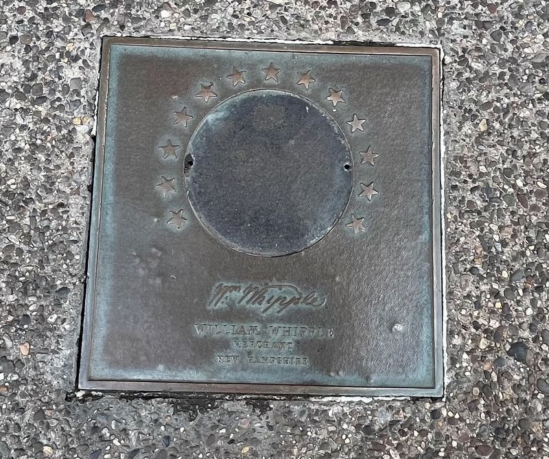 William Whipple plaque image. Click for full size.