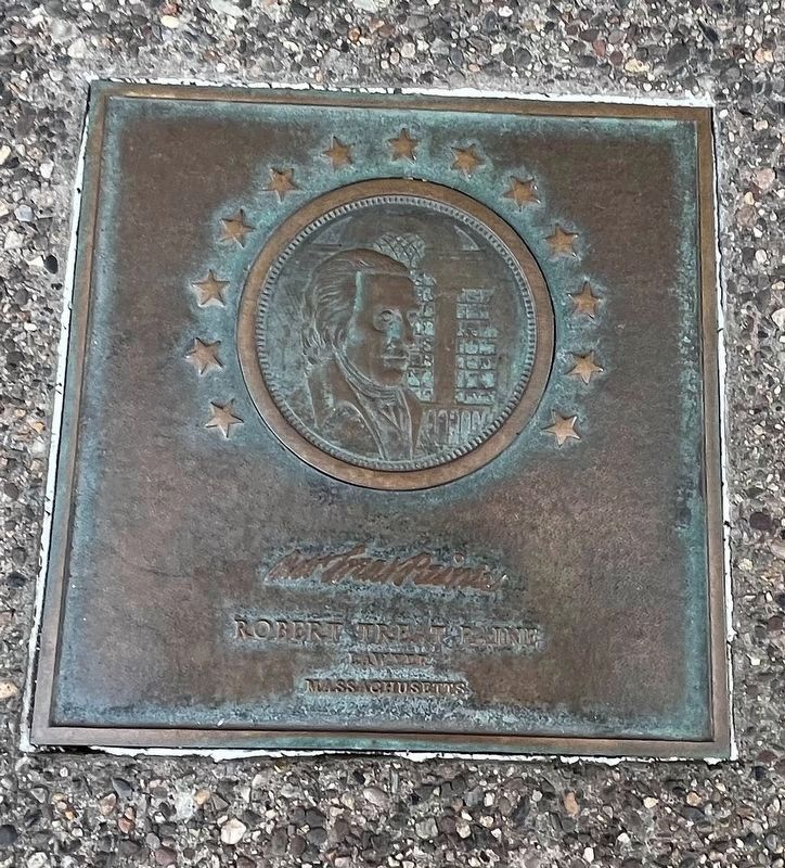 Robert Treat Paine plaque image. Click for full size.