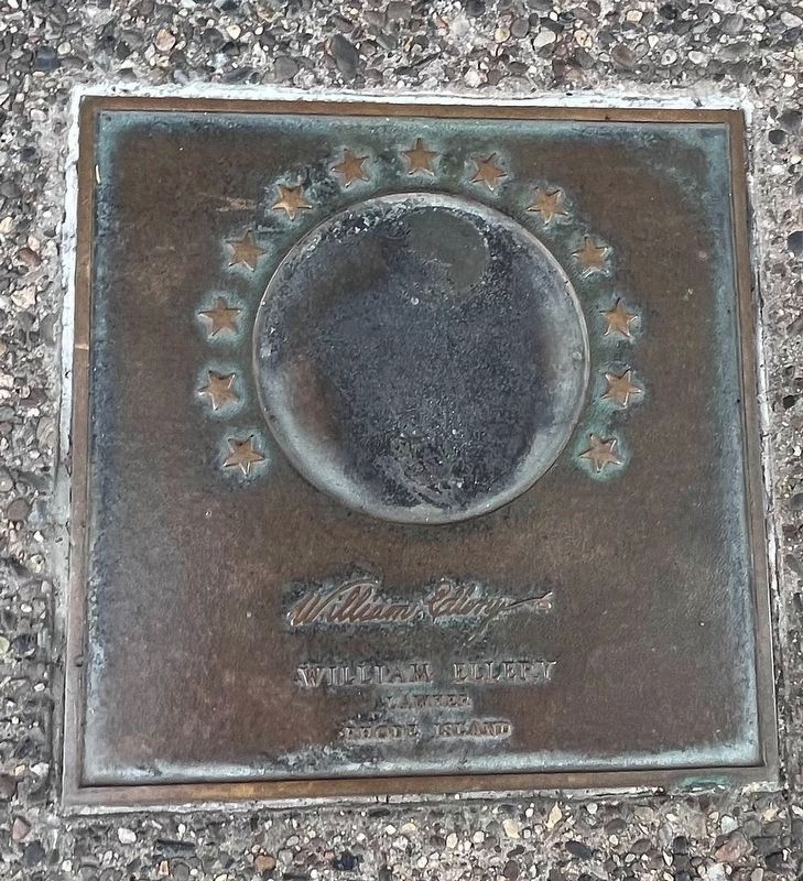 William Ellery plaque image. Click for full size.