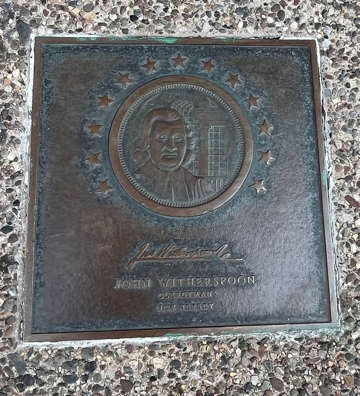 John Witherspoon plaque image. Click for full size.