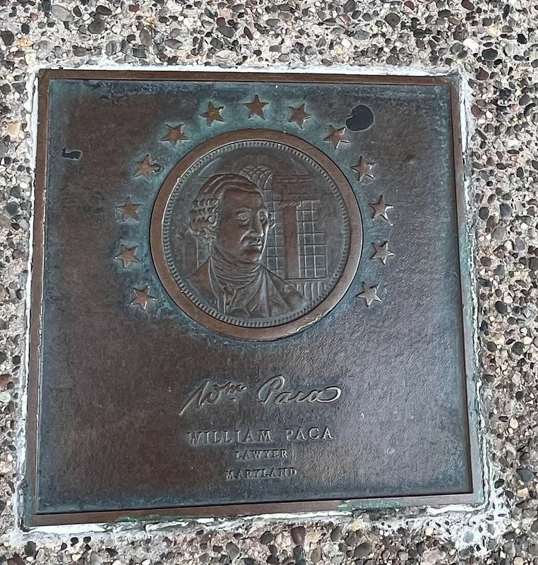 William Paca plaque image. Click for full size.