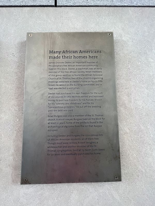 Many African Americans made their homes here Marker. Click for full size. Many African Americans made their homes here Marker image. Click for full size.