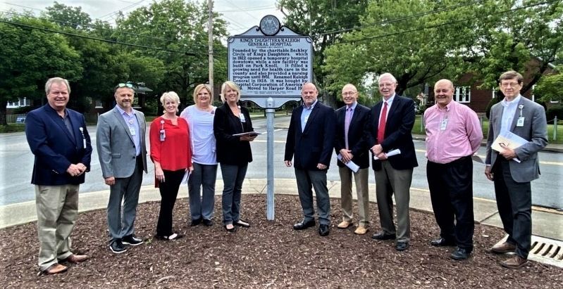 King�s Daughters / Raleigh General Hospital Marker image. Click for full size.