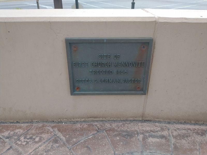 Site of First Mennonite Church. Click for full size. Site of First Mennonite Church image. Click for full size.
