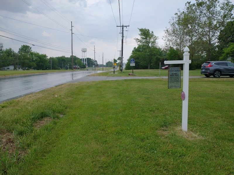 The First School House Marker. Click for full size. The First School House Marker image. Click for full size.