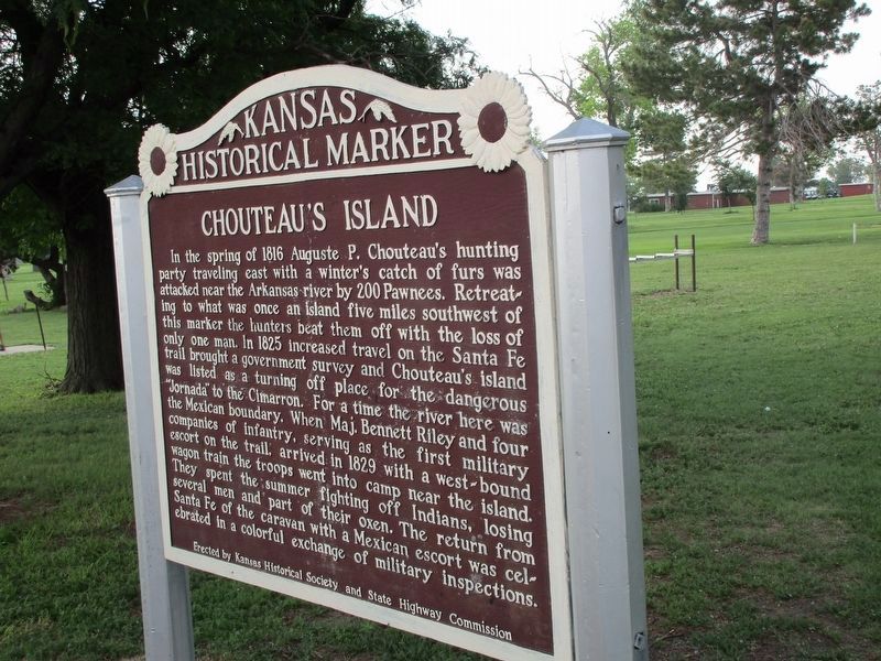 Chouteau's Island Marker image. Click for full size.