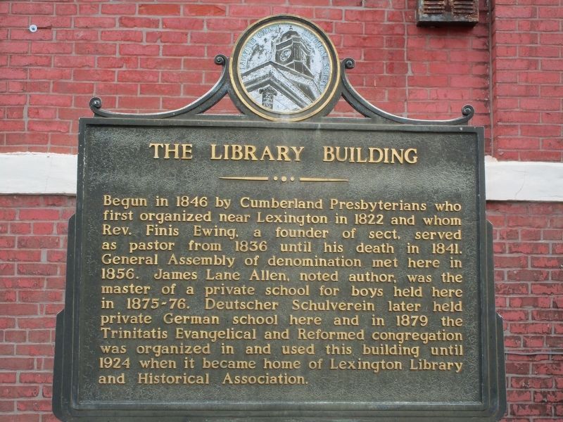 The Library Building Marker image. Click for full size.