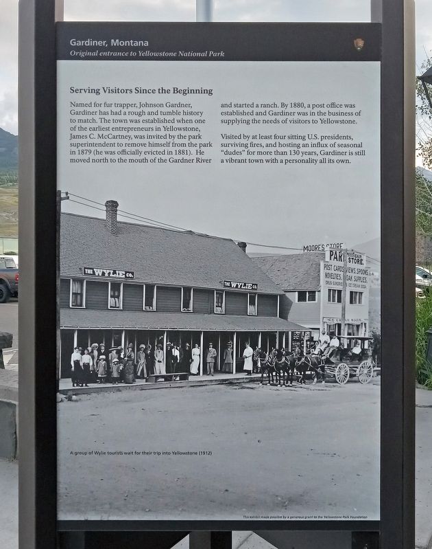 Serving Visitors Since the Beginning Marker. Click for full size. Serving Visitors Since the Beginning Marker image. Click for full size.