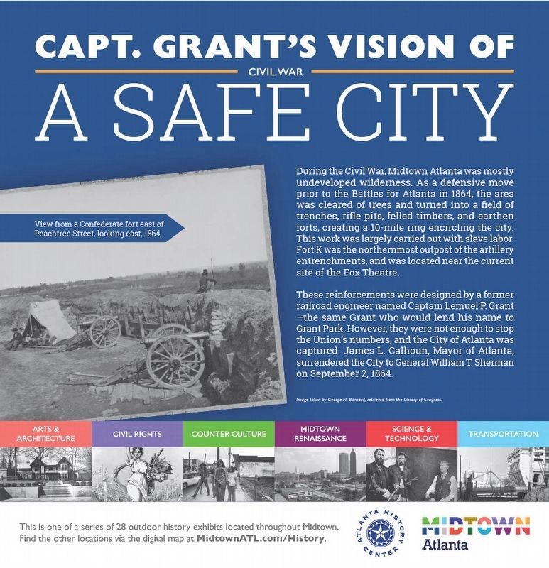 Capt. Grant's Vision for a Safe City Marker image. Click for full size.