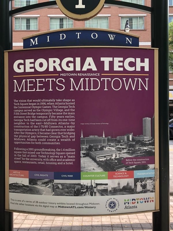 Georgia Tech Meets Midtown Marker image. Click for full size.