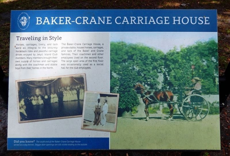 Baker-Crane Carriage House Marker. Click for full size. Baker-Crane Carriage House Marker image. Click for full size.