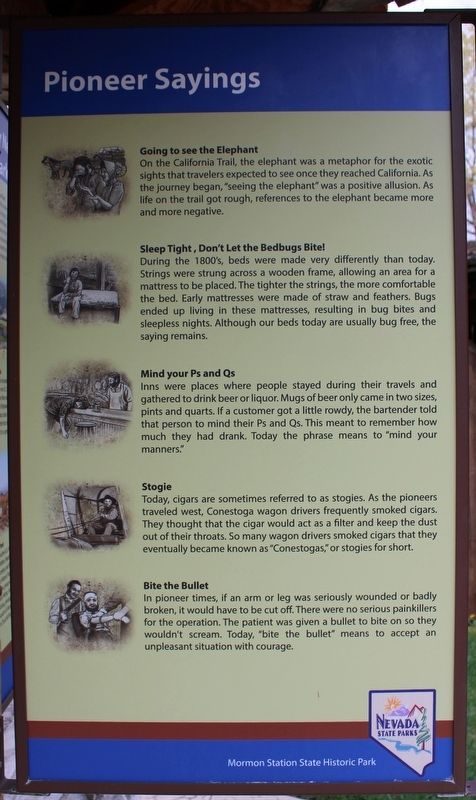 Pioneer Sayings image. Click for full size.