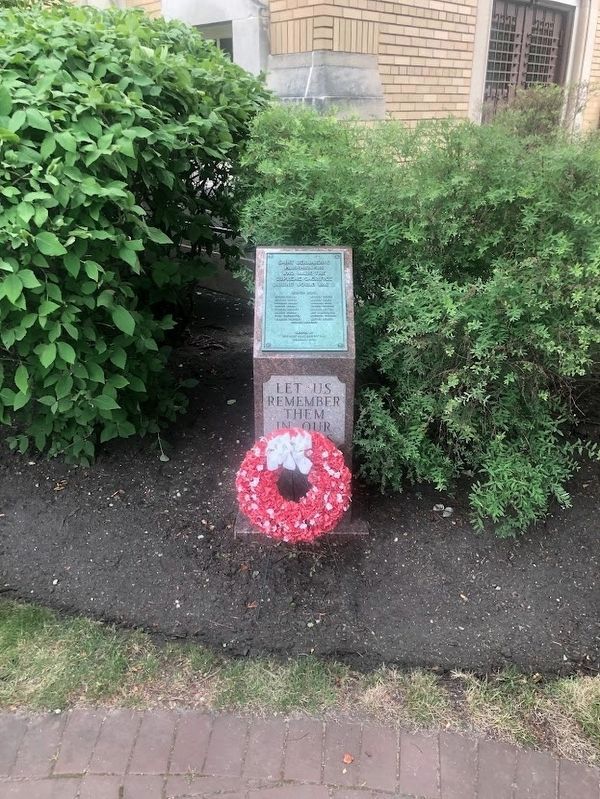 Saint Bernardine Parish World War II Memorial. Click for full size. Saint Bernardine Parish World War II Memorial image. Click for full size.