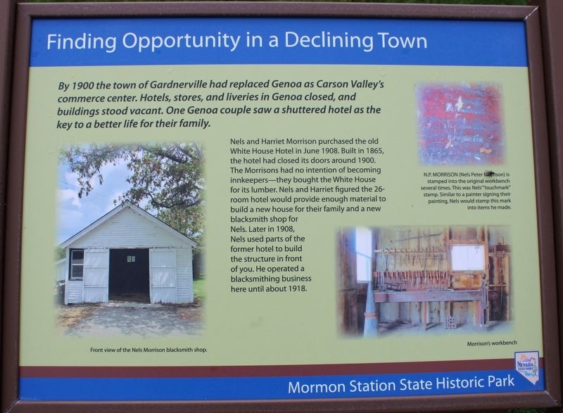 Finding Opportunity in a Declining Town Marker. Click for full size. Finding Opportunity in a Declining Town Marker image. Click for full size.