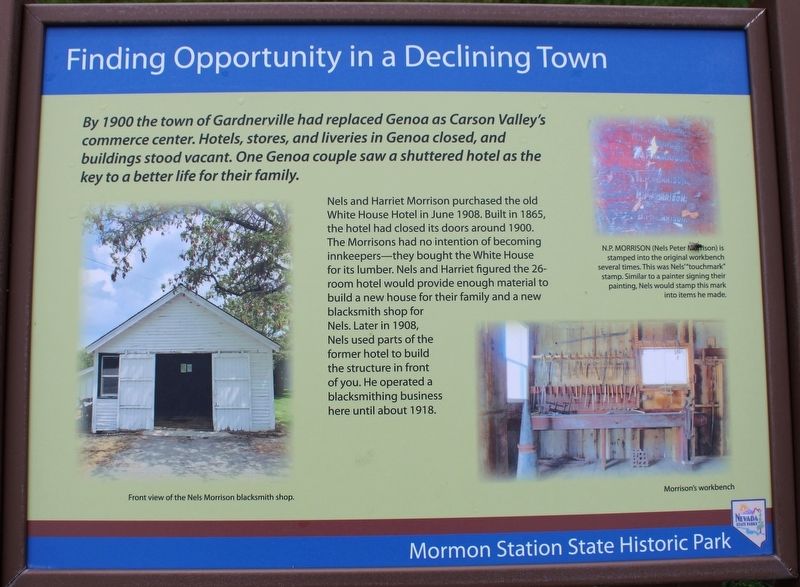 Finding Opportunity in a Declining Town Marker image. Click for full size.