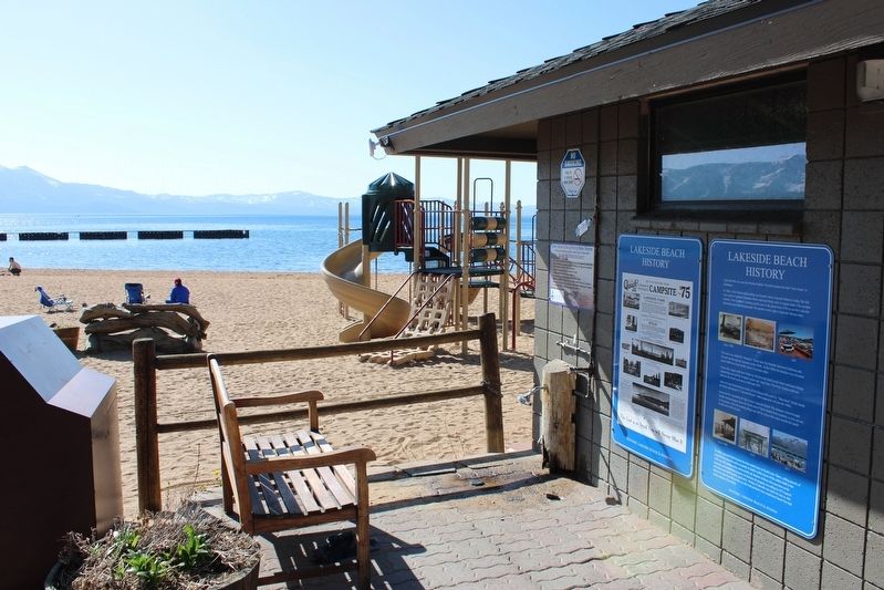 Lakeside Beach History Marker. Click for full size. Lakeside Beach History Marker image. Click for full size.