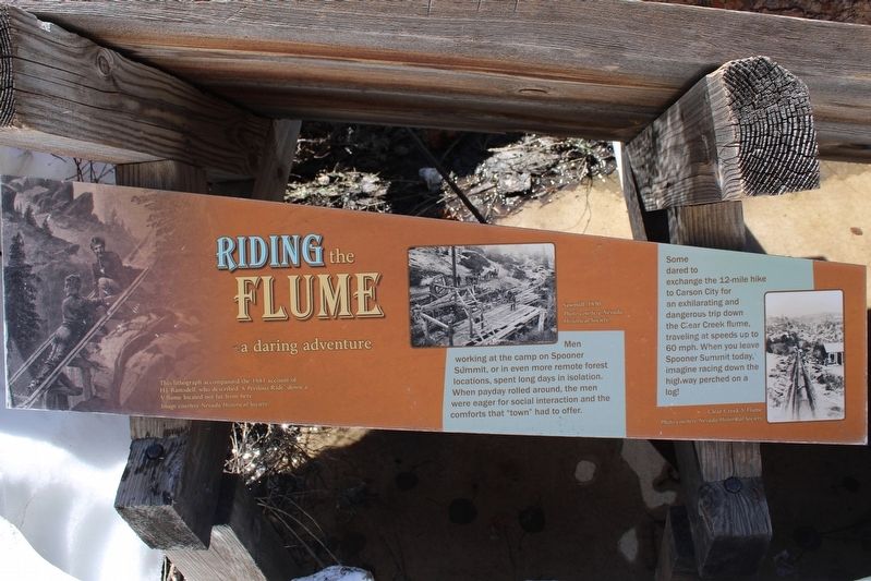 Riding the Flume Marker image. Click for full size.