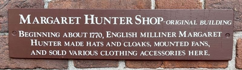 Margaret Hunter Shop Marker image. Click for full size.