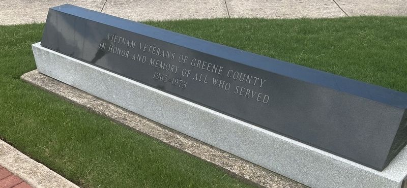 Vietnam Veterans of Greene County Marker image. Click for full size.