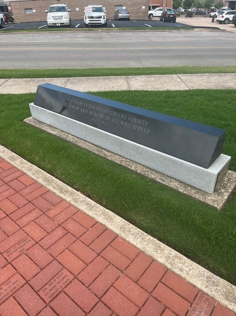 Vietnam Veterans of Greene County Marker. Click for full size. Vietnam Veterans of Greene County Marker image. Click for full size.