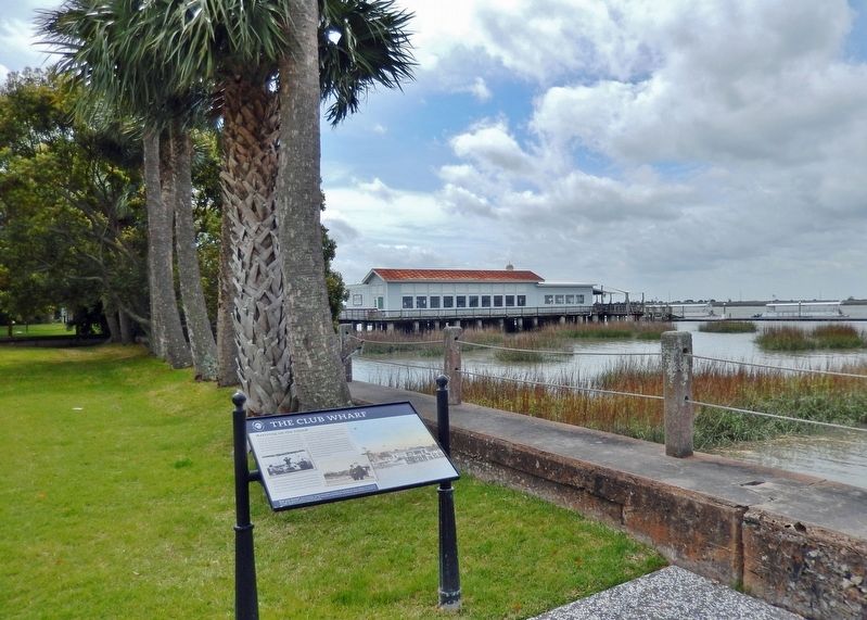 The Club Wharf Marker. Click for full size. The Club Wharf Marker image. Click for full size.
