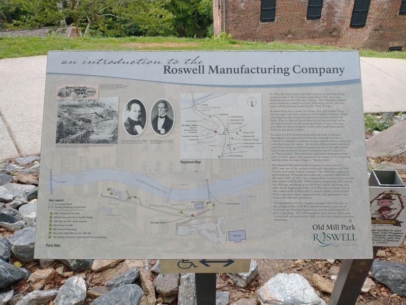 An Introduction to the Roswell Manufacturing Company Marker image. Click for full size.
