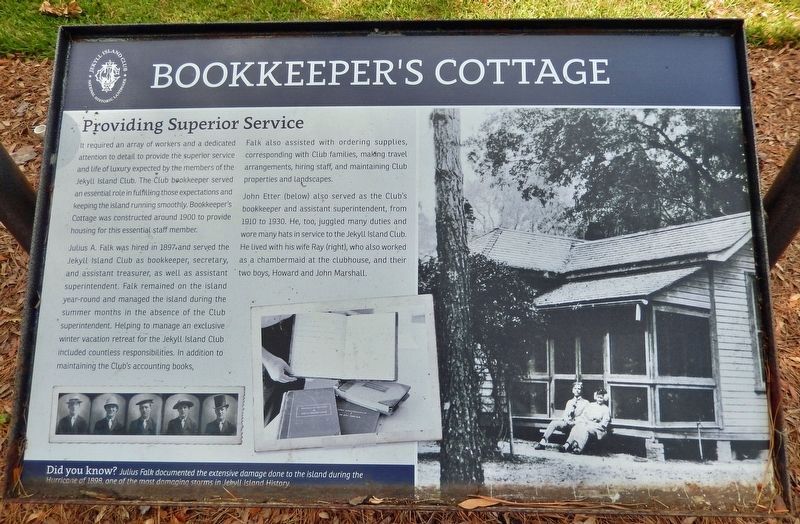 Bookkeeper's Cottage Marker. Click for full size. Bookkeeper's Cottage Marker image. Click for full size.