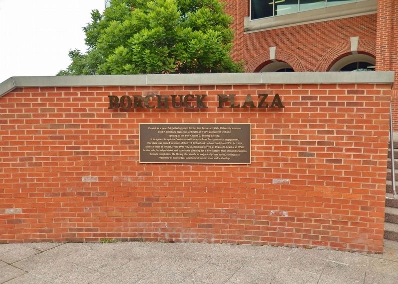 Borchuck Plaza Marker. Click for full size. Borchuck Plaza Marker image. Click for full size.