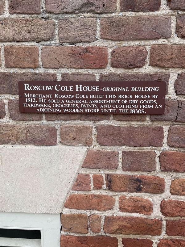 Roscow Cole House Marker image. Click for full size.